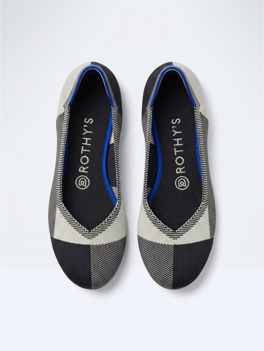 Rothy's Women's Size 7 Black and White Patterned Flats